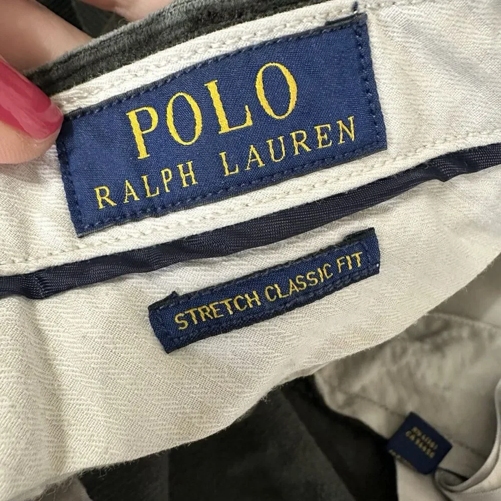 Polo Ralph Lauren Stretch Classic Fit Mens Corduroy Pants 40x30 (38x29) Green - Picture 8 of 10